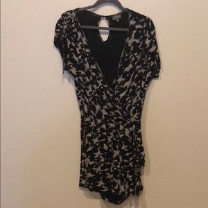 Black and gray romper